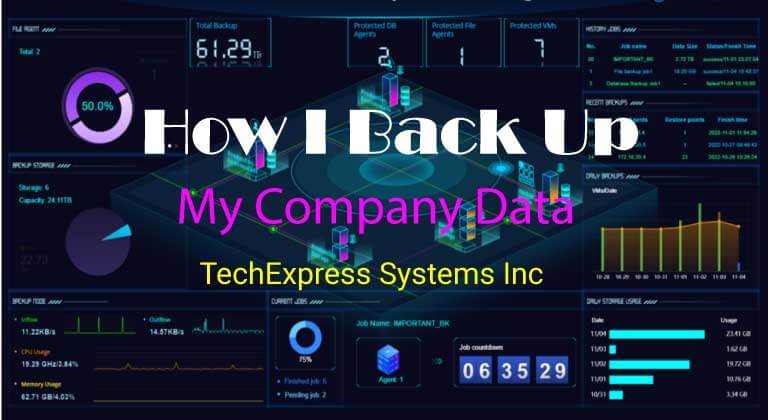 How I back Up My Company Data